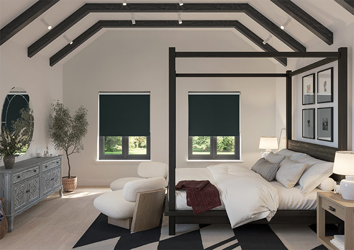 Rimini (FR Blackout), Black Cosmos - Twist&Fit Roller Blind - Image 8